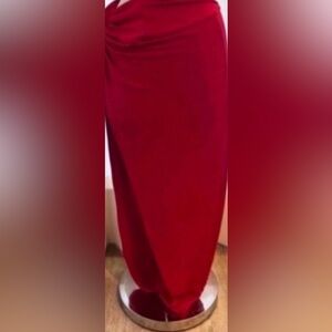 Red Maxi Skirt